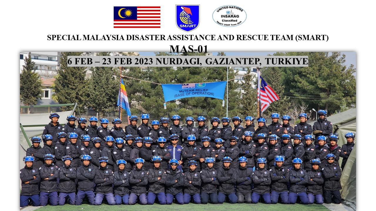 Pasukan MAS-01 menamatkan Misi di Gaziantiep, Turkiye